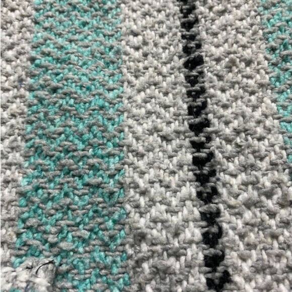 Small Mint & White Sweatshirt Hooded Pullover - Picture 4 of 10